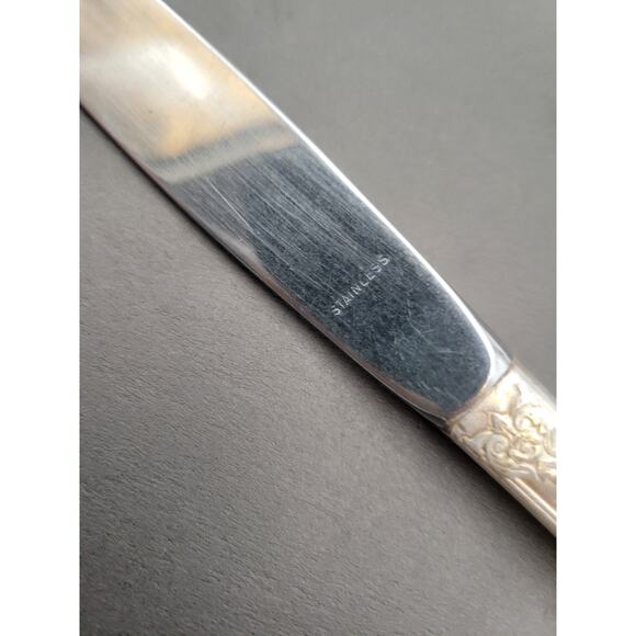 1847 IS Rogers Bros Silverware Set Of 2 HERITAGE Flatware Dinner Knives - Picture 5 of 6